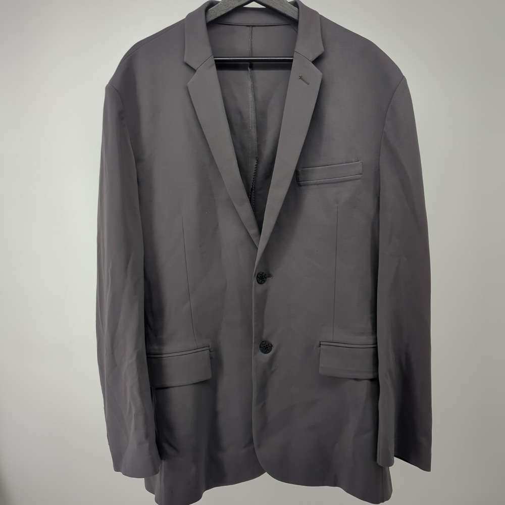 xSuit Blazer‎ Mens Size 50R Gray Sports Coat xJacket Two Button Stretch